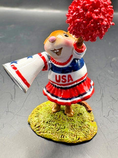 Cheer for the Red White & Blue Wee Forest Folk M 737 Cheerful Cheering ret.2025