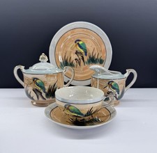 Vintage 13 Piece Japanese Hand Painted Eggshell Porcelain Tea Set