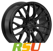 2DRV WH37 schwarz glanz lackiert 8.5x20" ET35 LK5 112 ML 66.6 Alufelgen 20 Zoll