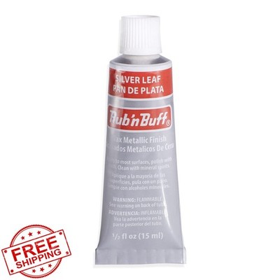 AMACO Rub n Buff Wax Silver Leaf 15ml