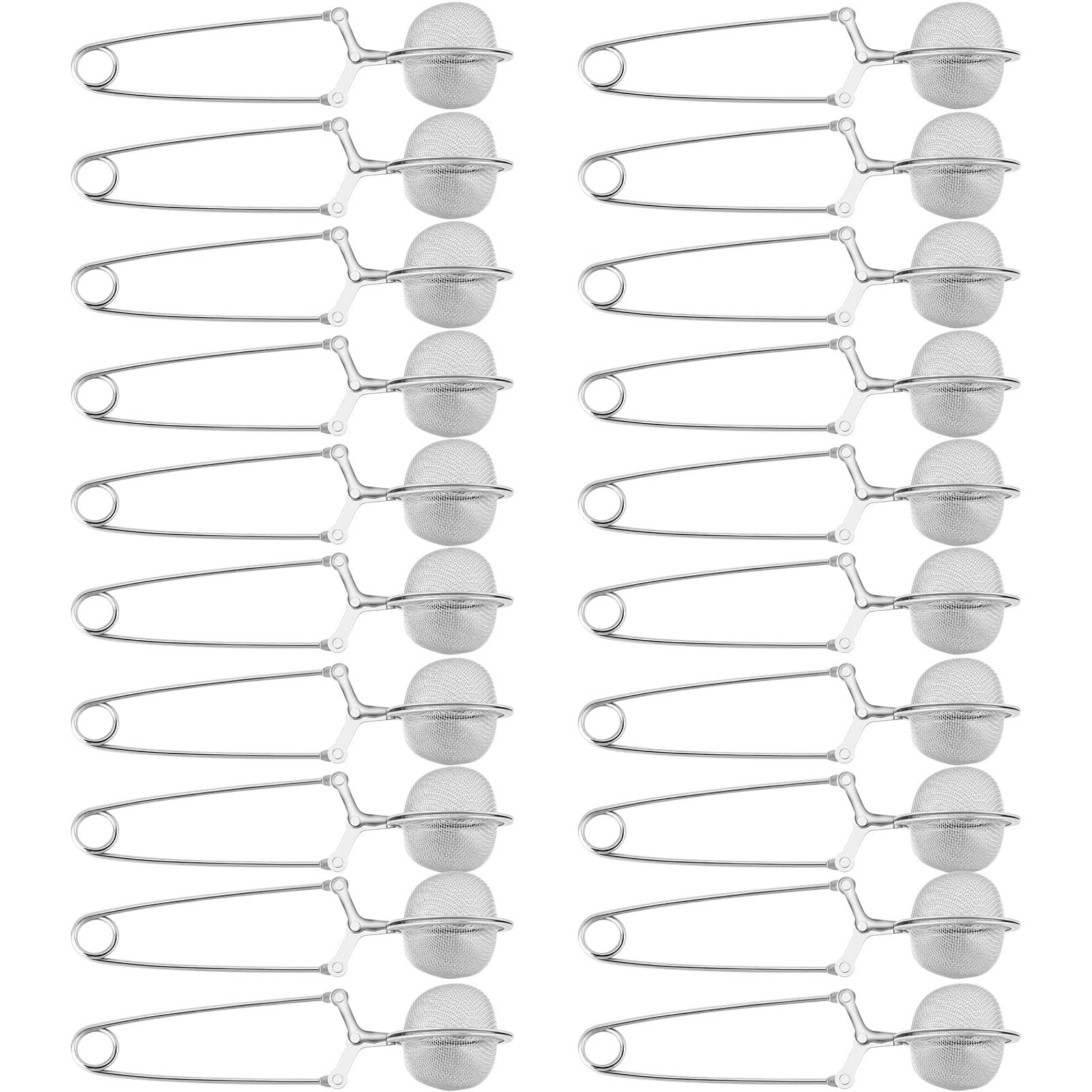 Yinder Loose Leaf Tea Infuser Stainless Steel Mesh Snap Tea Ball Strainers wi...