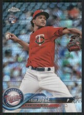 2018 Topps Chrome Prism Refractors #127 Felix Jorge Minnesota Twins 4191