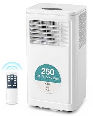 10000 BTU Portable Air Conditioner 3-in-1 AC Unit Remote Control 250 Sq Ft