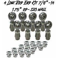 4 Link Rod End Fab Kit 78-14 Chromoly Heim Joints Hms Spacers 1.75 .120 Wall