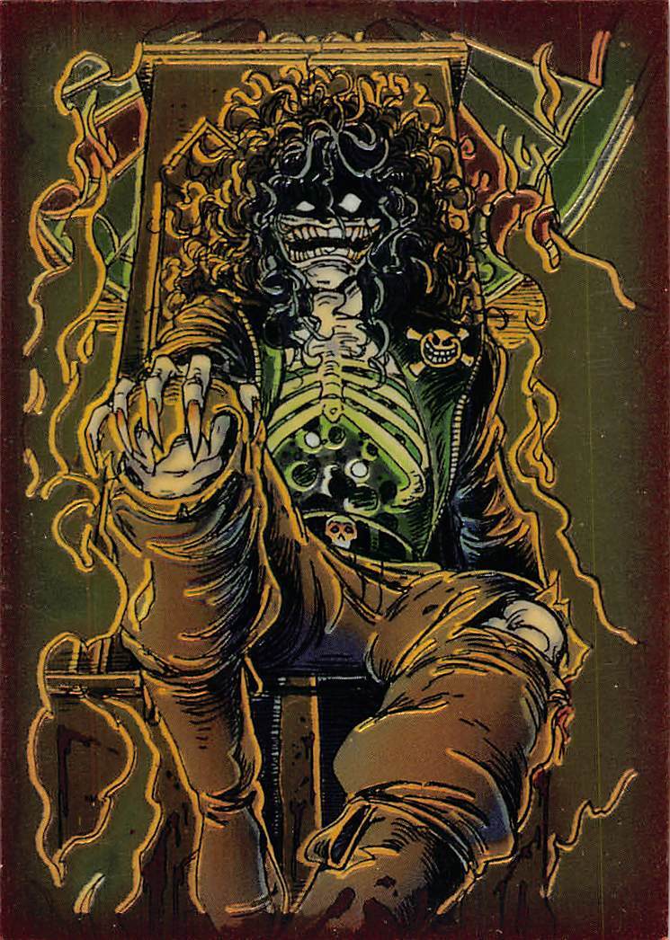 Lady Death - Evil Ernie - Chromium Card Jensen Wizard Chaos Comics