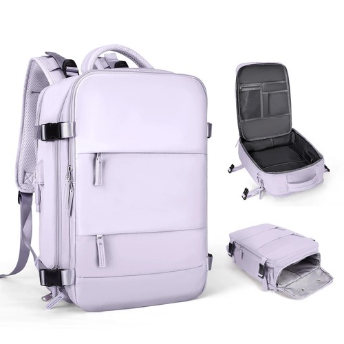 Travel Backpack 15.6" Laptop Compartment - Weekender Bag College Casual Daypack - Picture 15 of 15