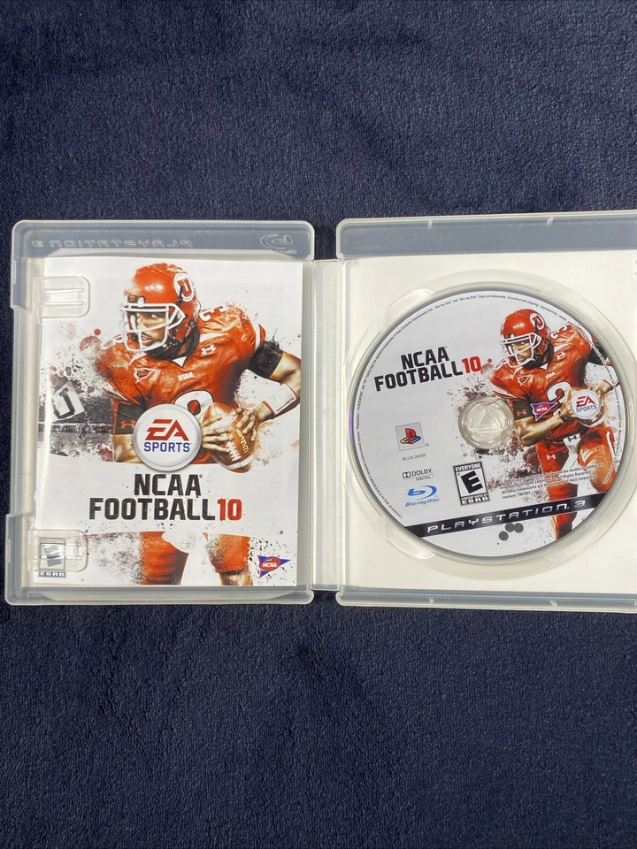 NCAA Football 10 Sony PlayStation 3, 2009 EA Sports CIB w/ Manual Video Game - Image 2 of 4