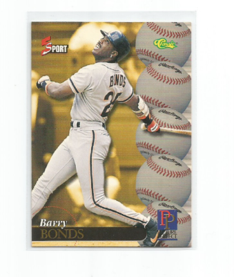 BARRY BONDS (San Francisco Giants) 1995 CLASSIC 5 SPORT PICTURE