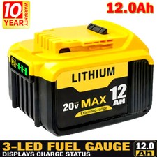 NEW Pack For DeWalt 20V 20 Volt Max 12.0AH DCB206-2 DCB210 Lithium Ion Battery