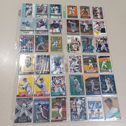 ALEX RODRIGUEZ 158 cards lot, relics Parallels, Gold, inserts & base. Pre-owned - Picture 11 of 11