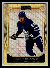 2021-22 OPC PLATINUM NEON YELLOW SURGE #111 WILLIAM NYLANDER TORONTO MAPLE LEAFS