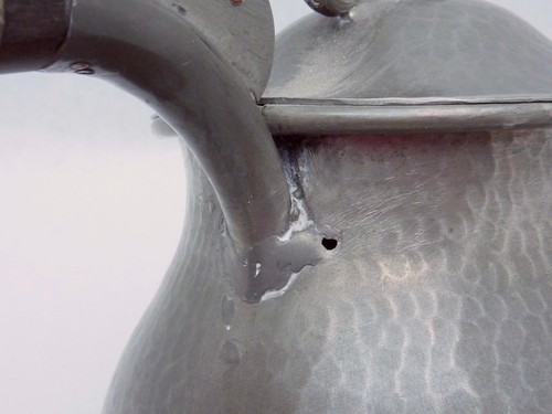Vintage Serge Nekrassoff Hand Wrought Pewter Coffee Tea Pot 23714 - Picture 4 of 6