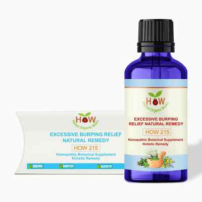 Natural Burping & Gas Relief Drops | Homeopathic Formula | 30mL | 1-Month Supply