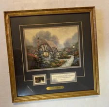 Thomas Kincade Chandler’s Cottage Matted Print 14.2 In. Square /