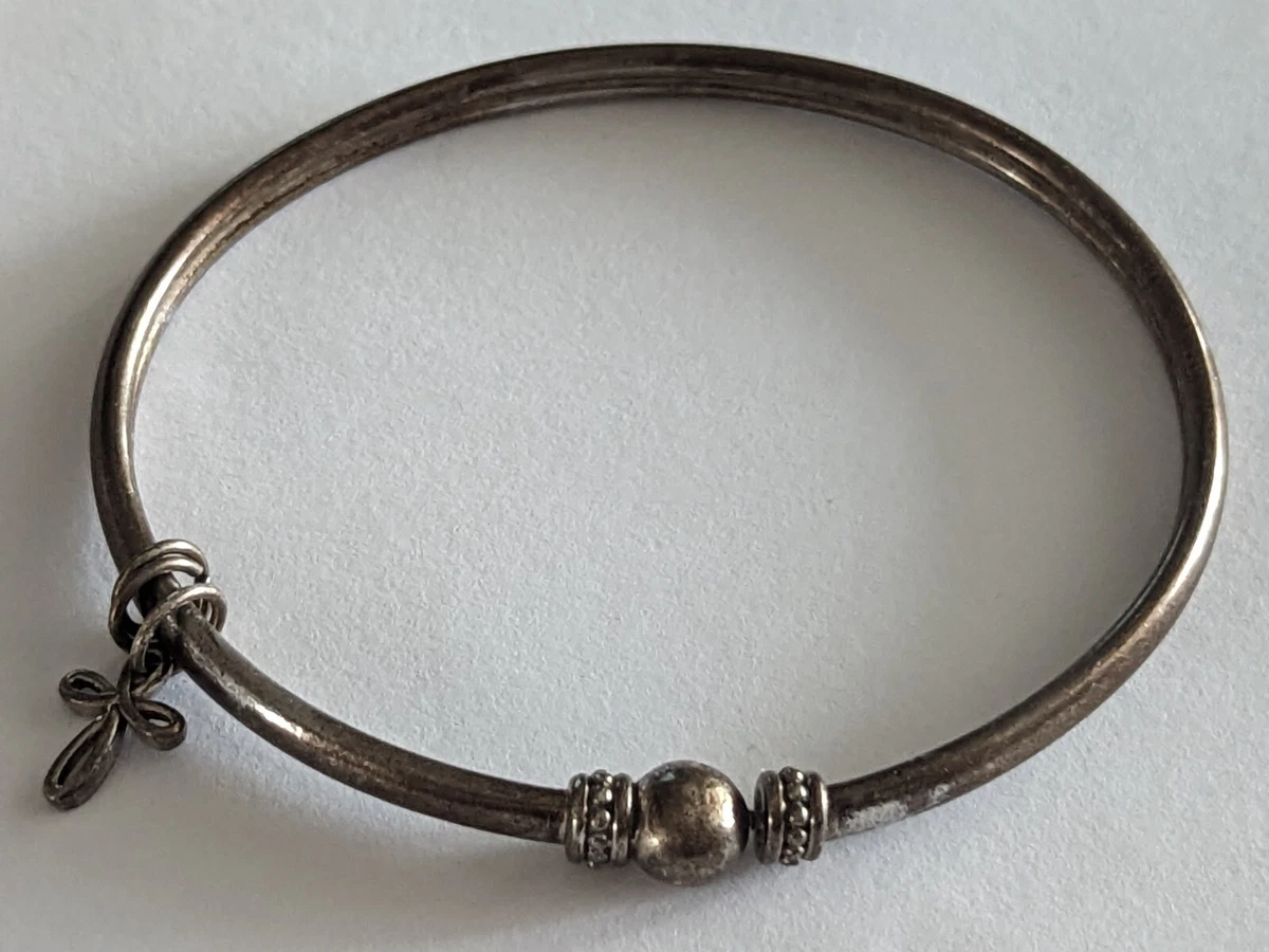925 Sterling Silver 14K AV ALWAND VAHAN Bangle Bracelet eBay