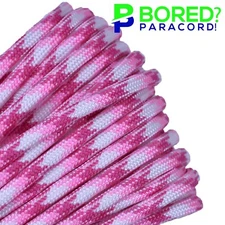 Breast Cancer Awareness - 100 FT - 550 Paracord Rope 7 strand Parachute Cord