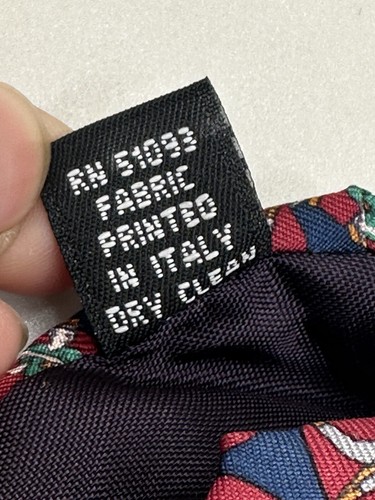 J T Beckett Baseball Theme 100% Silk Made In USA Neck Tie - Picture 6 of 6