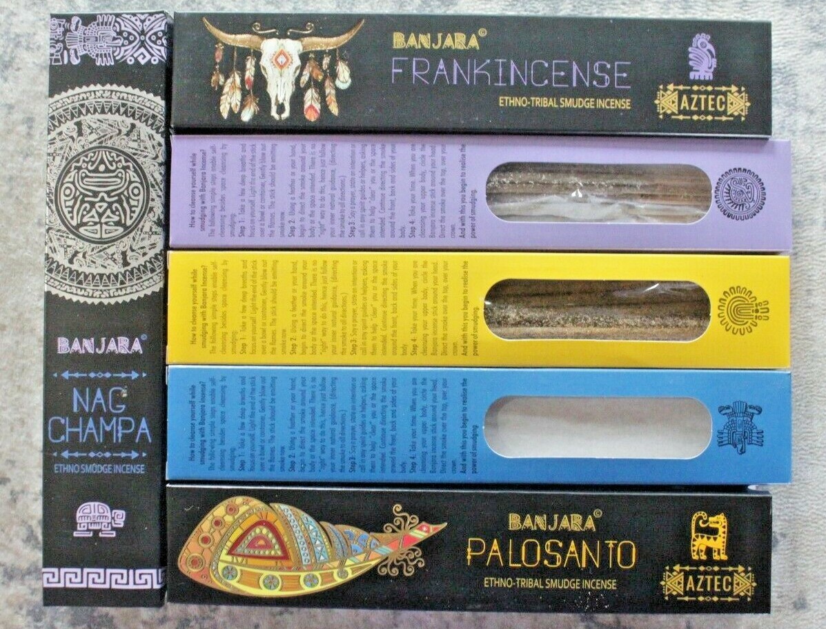 Banjara AZTEC SMUDGE Incense Sticks Cleansing Native Tribal