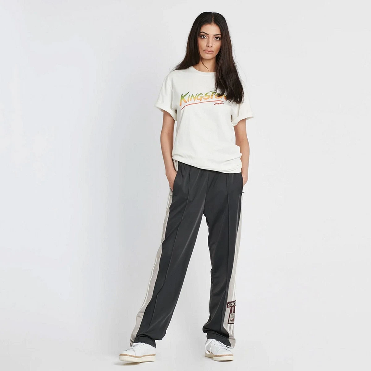 Jogging avec online bouton pression adidas