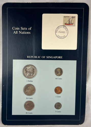 Coin Sets of All Nations Singapore 1981-1984 UNC