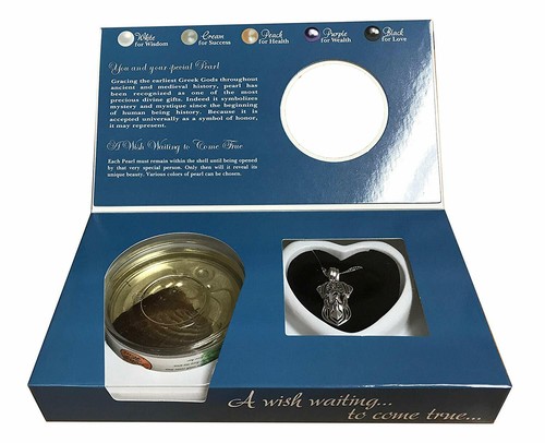 Love Wish Pearl Necklace Kit Set Culture Pearl 16" Necklace Best Friend Doggy - Picture 2 of 19