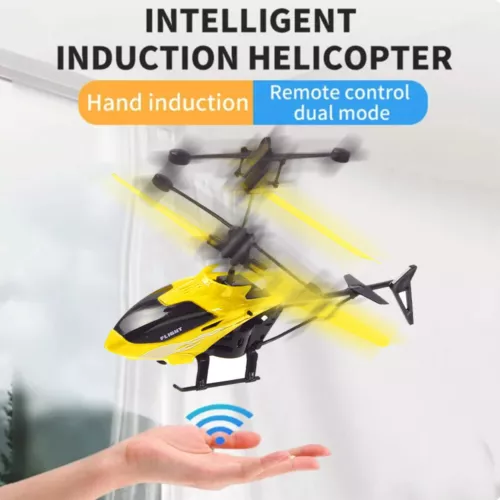 Rc Drone Rechargeable Flying Helicopters Mini Drone Toys Induction Aircraft Toy - Picture 6 of 7
