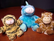 Warmies Junior - plush aromatherapy heated toy stuffed animals LOT of 3
