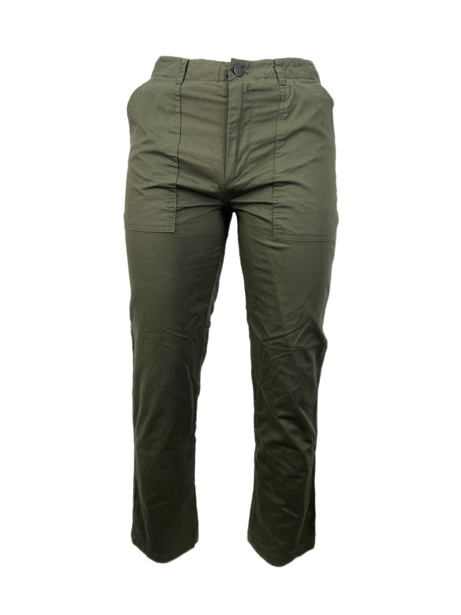 ＜Steven Alan＞COTTON TUCK CHINO PANTS STEVEN ALAN Men's Green Lined Straight Leg Deck Chinos Pants