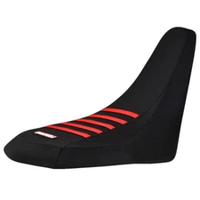 Kymco Mongoose 250 Gripper Seat Cover 2003 - 2010 Black - Red Ribs  #302