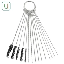 10 Needles 5 Brushes Stainless Steel Carburetor Cleaning Kit Carb Cleaner Set