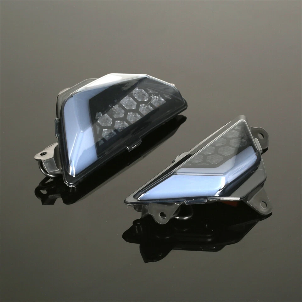 Front LED Turn Signal Lights Indicator for KAWASAKI NINJA ZX6R 400 300 650 250 - Image 4 of 4