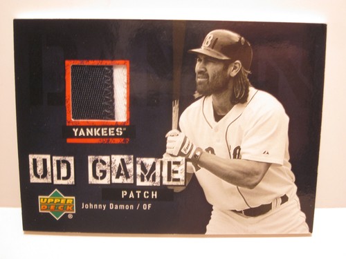 2006 Upper Deck JD1 Johnny Damon UD Game Patch Jersey Relic Card Yankees Red Sox