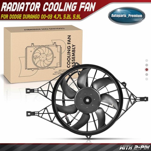 New Engine Radiator Cooling Fan Assembly for Dodge Durango 0003 Dakota