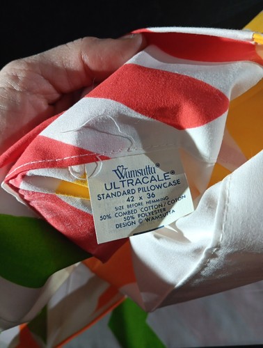 Vintage Wamsutta Designer Workshop 1 Pillow Case Open Bag Unused - Picture 4 of 5