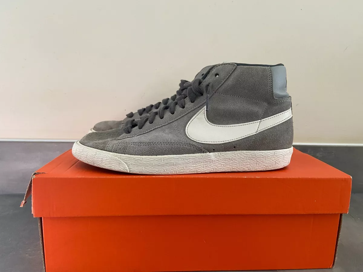 Nike blazer mid store grey suede trainers