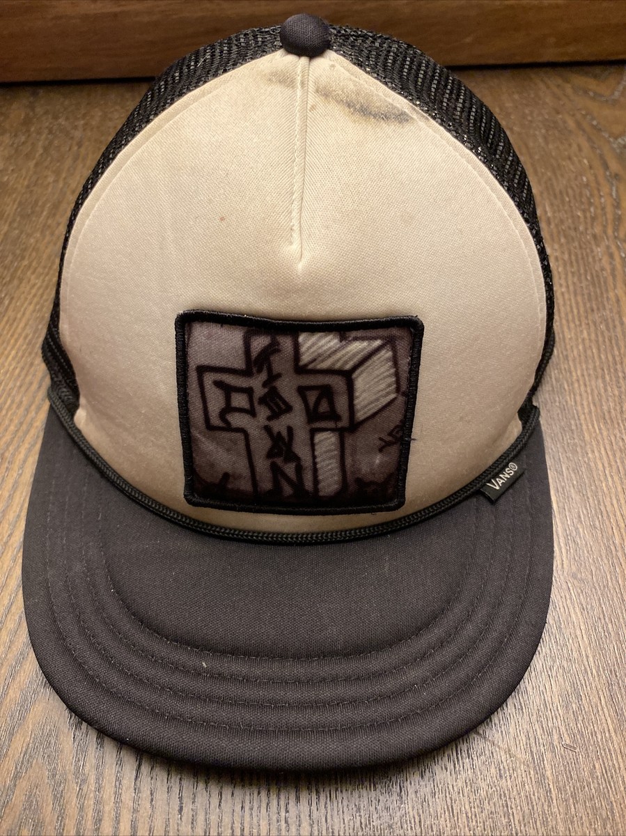 Rare Vintage Vans Strapback trucker Hat Well Used Cool Collector