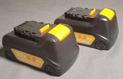 2 For Dewalt 6.0Ah 20V MAX XR 6000mAh Li-Ion Battery Compact Power Tool DCB200