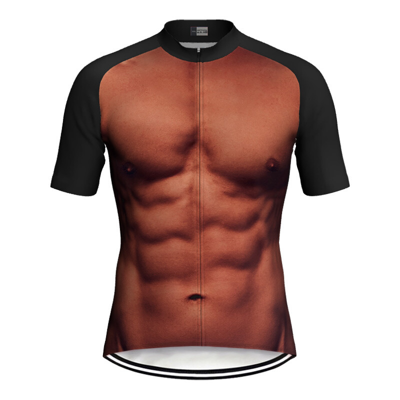 Cycling Jersey Short Sleeve Jacket MTB Bike Shirt Road Ride Muscle