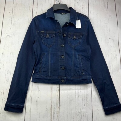 Mavi Small Cropped Slim Fit Stretchable Denim Jeans Jacket Blue Women New