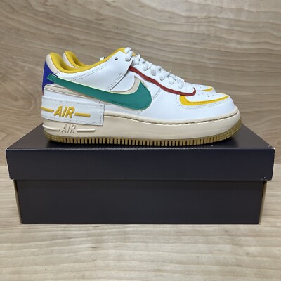 Nike Air Force 1 Low Shadow 'Summit White Neptune Green' Sz 9 Womens Shoes