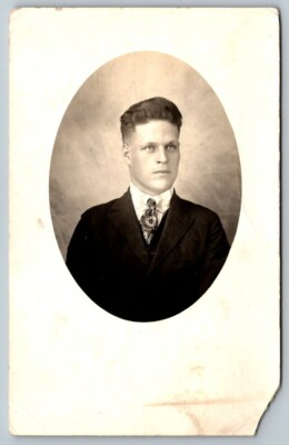 RPPC Dapper Young Man Postcard