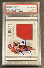 Tyreek Hill Autograph Signatures 2018 National Treasures Colossal Sig 95/99 PSA