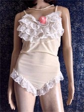 VTG BODY LINGERIE RUFFLE NUDE
