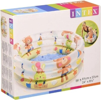 Intex Baby Pool 24'' x 8.5'' Beach Animal - NEW DAMAGED BOX