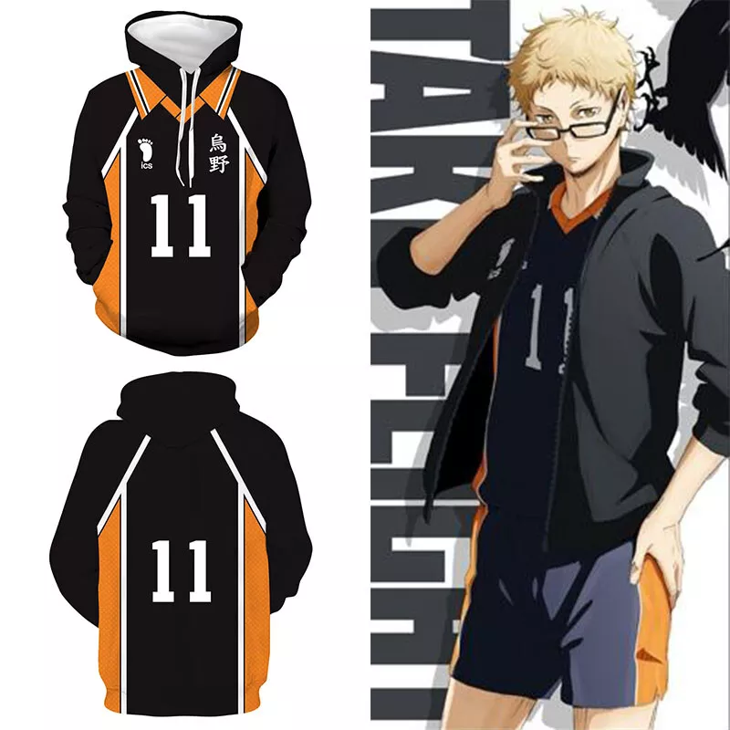 haikyuu Children Anime Hoodies Men's Women's Hoodie Sports Suit Kids  Sweatshirt Manga Sweatshirt With Print