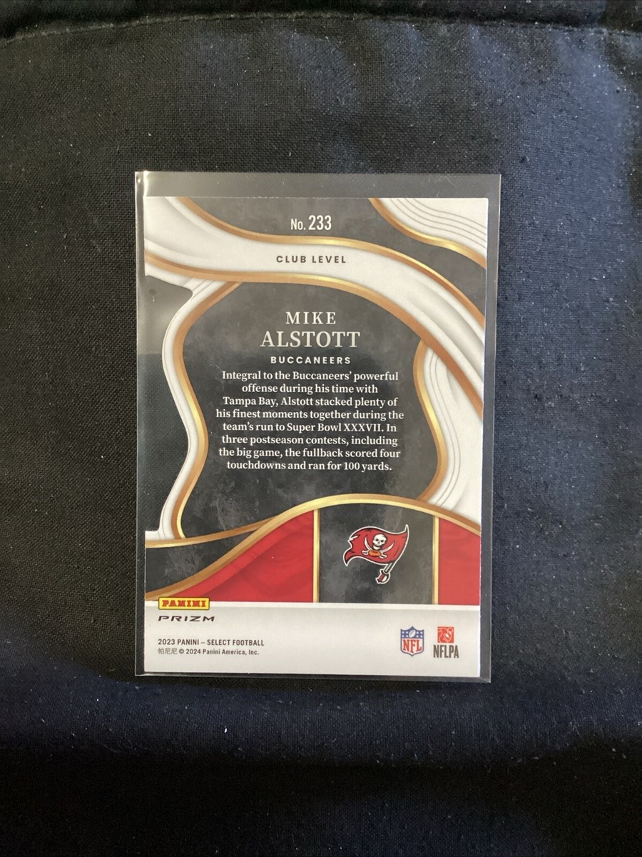 2023 Panini Select Mike Alstott #233 Red & Yellow Die Cut