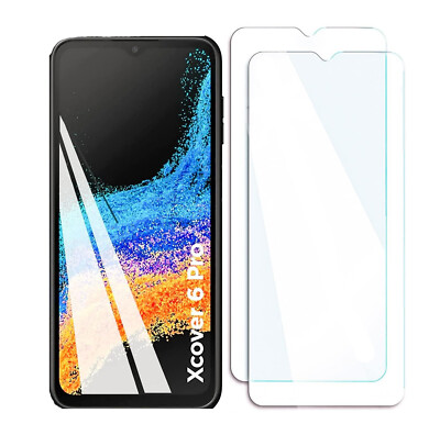 2X 9H Tempered Glass Screen Protector For Samsung Galaxy XCover 6 Pro