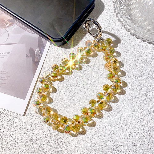 Fashion Glitter Phone Lanyard High-end Luxury Exquisite Hand Beaded Wrist Cha Wa - 第 15/34 張圖片