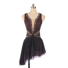 New Ice Figure Skating Dress Baton Rotating Dress Custom Size