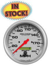 Autometer 4490 - Ultra-lite 5 Electric Speedometer - 0-200 Mph